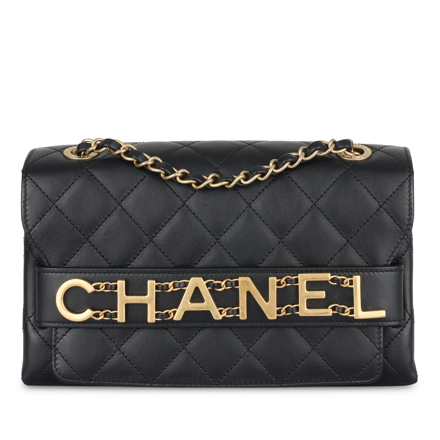 Chanel Enchained Logo Flap Bag