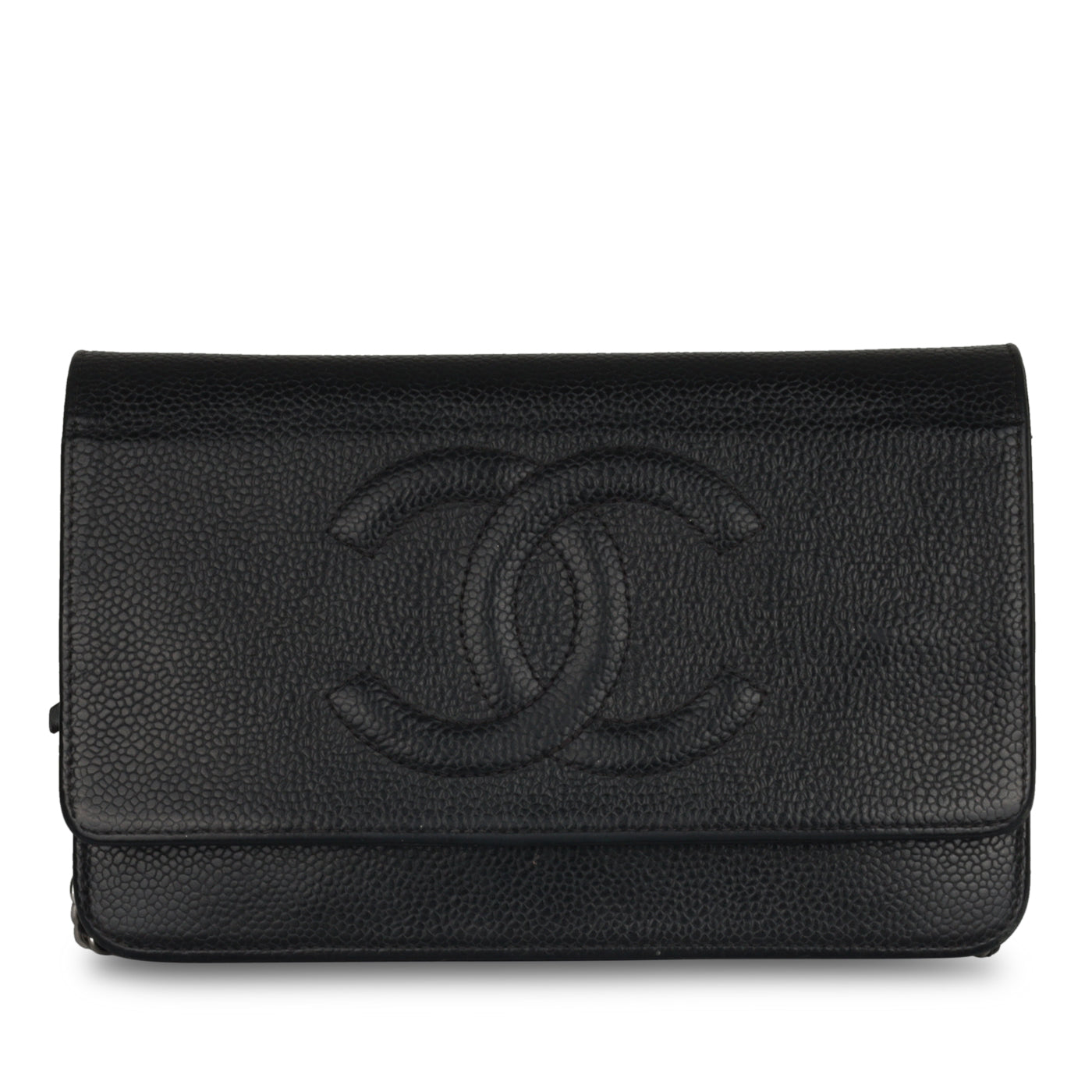 Chanel CC Wallet on Chain Black