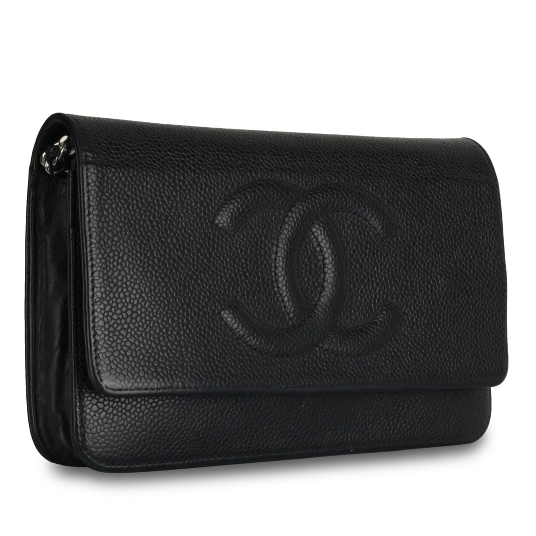 Chanel CC Wallet on Chain Black