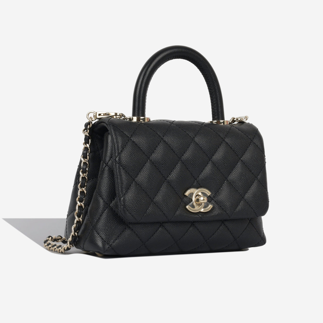 Chanel Mini Coco Handle Black Caviar