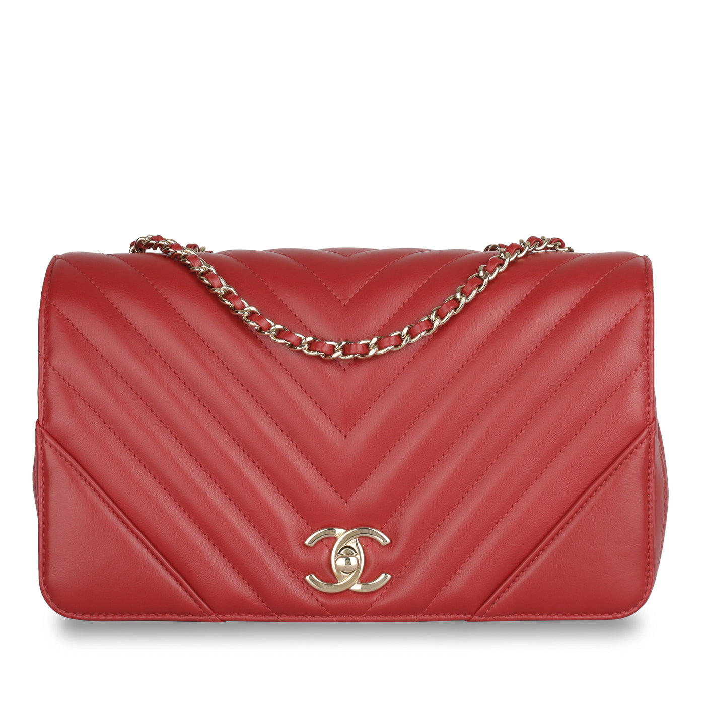 Chanel Chevron Statement Flap Bag
