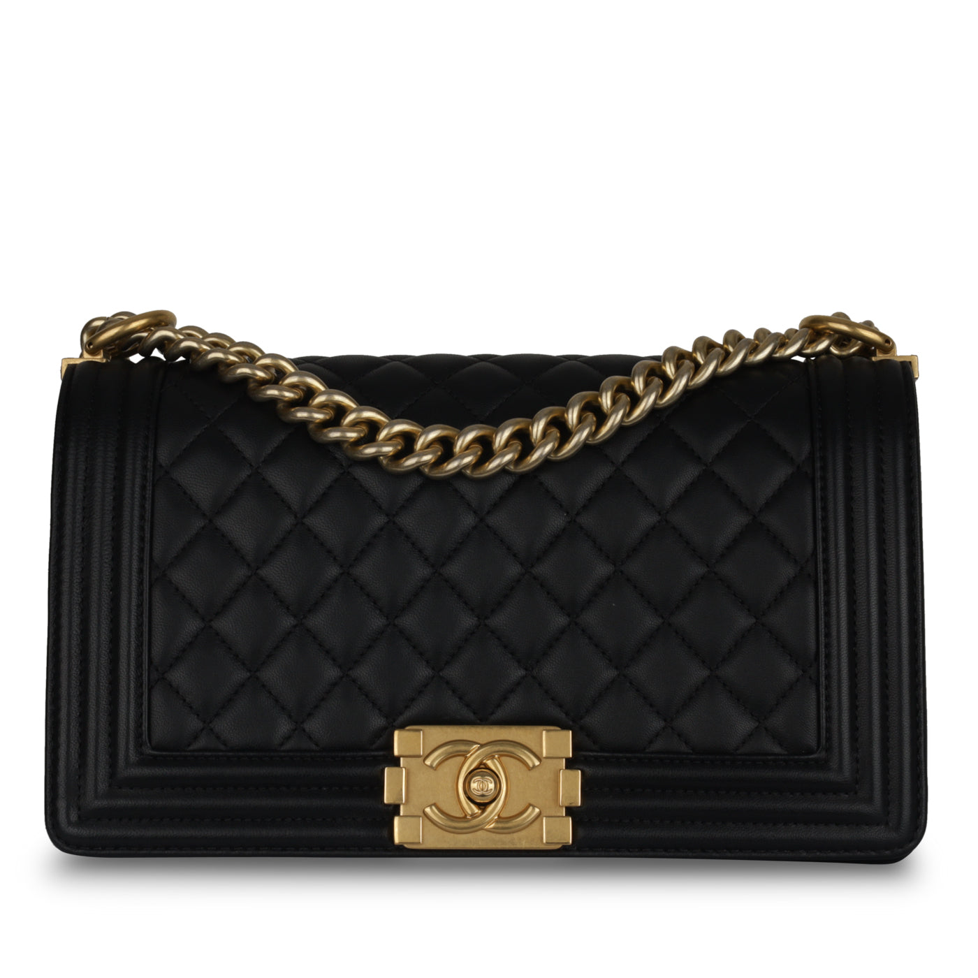 Chanel Old Medium Boy Bag Black