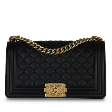 Chanel Old Medium Boy Bag Black