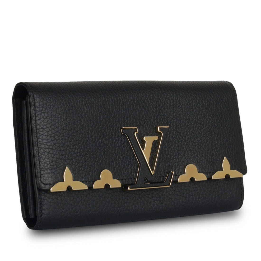 Louis Vuitton Capucines Wallet Black