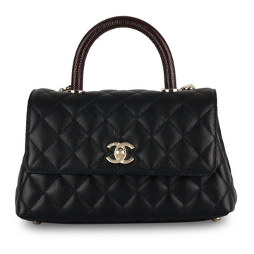 Chanel Small Coco Handle Lizard Handle