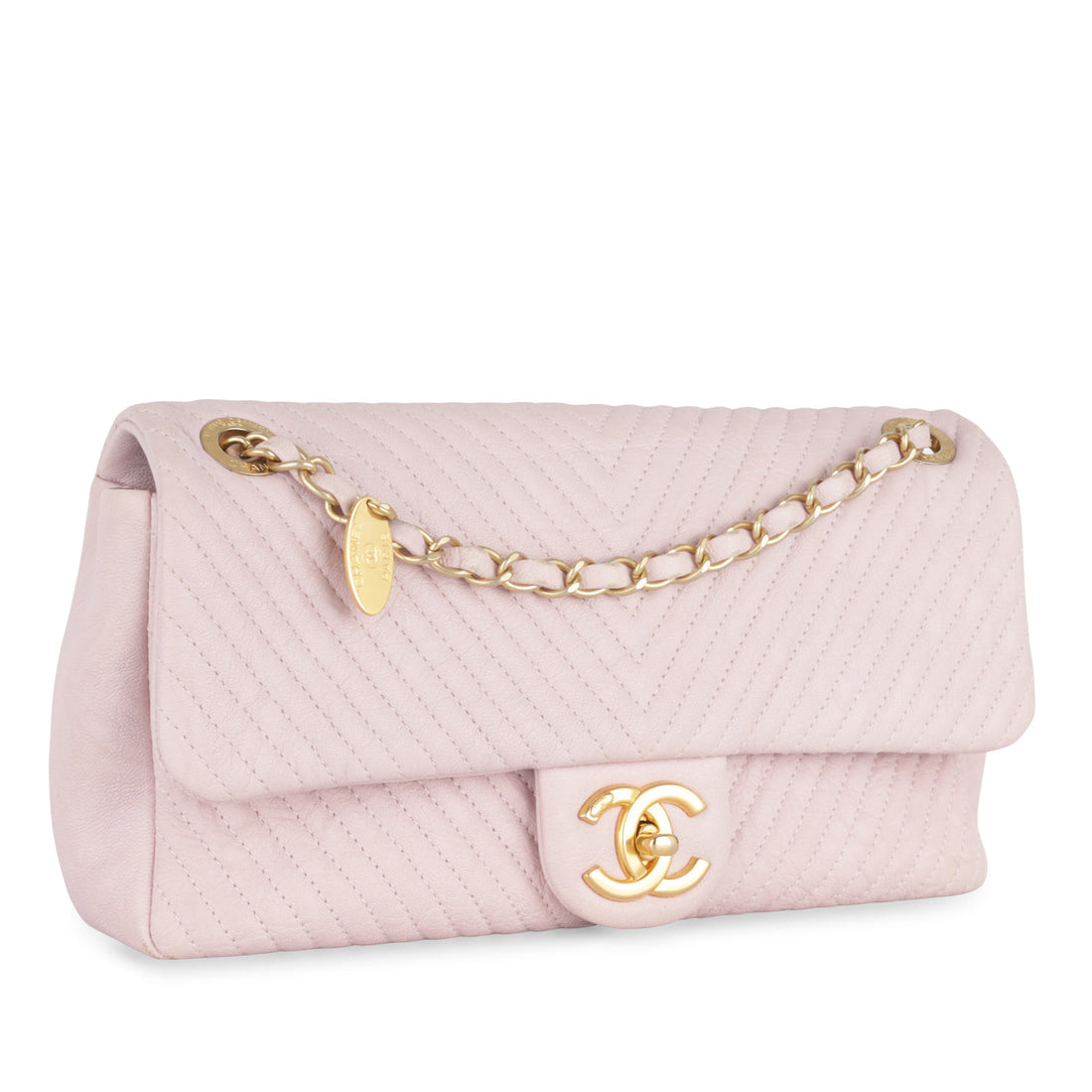 Chanel Chevron Surpique Flap Bag