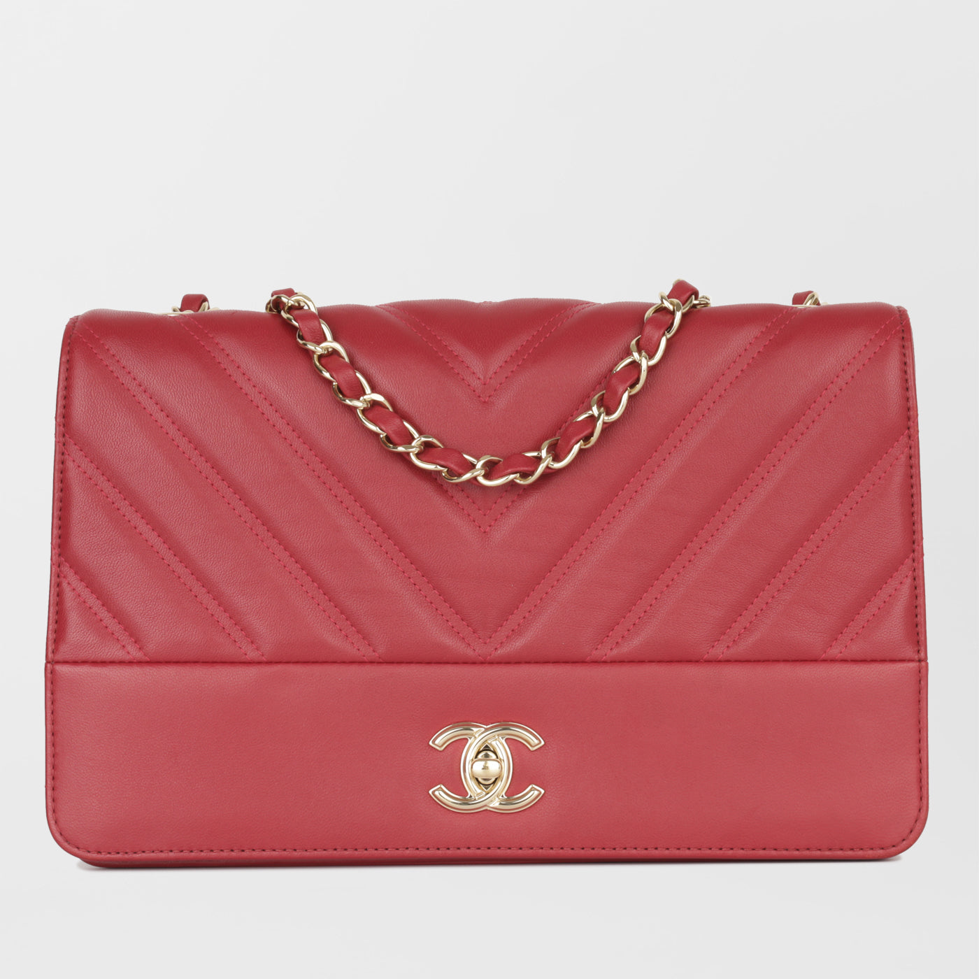 Chanel Chevron Full Flap Bag