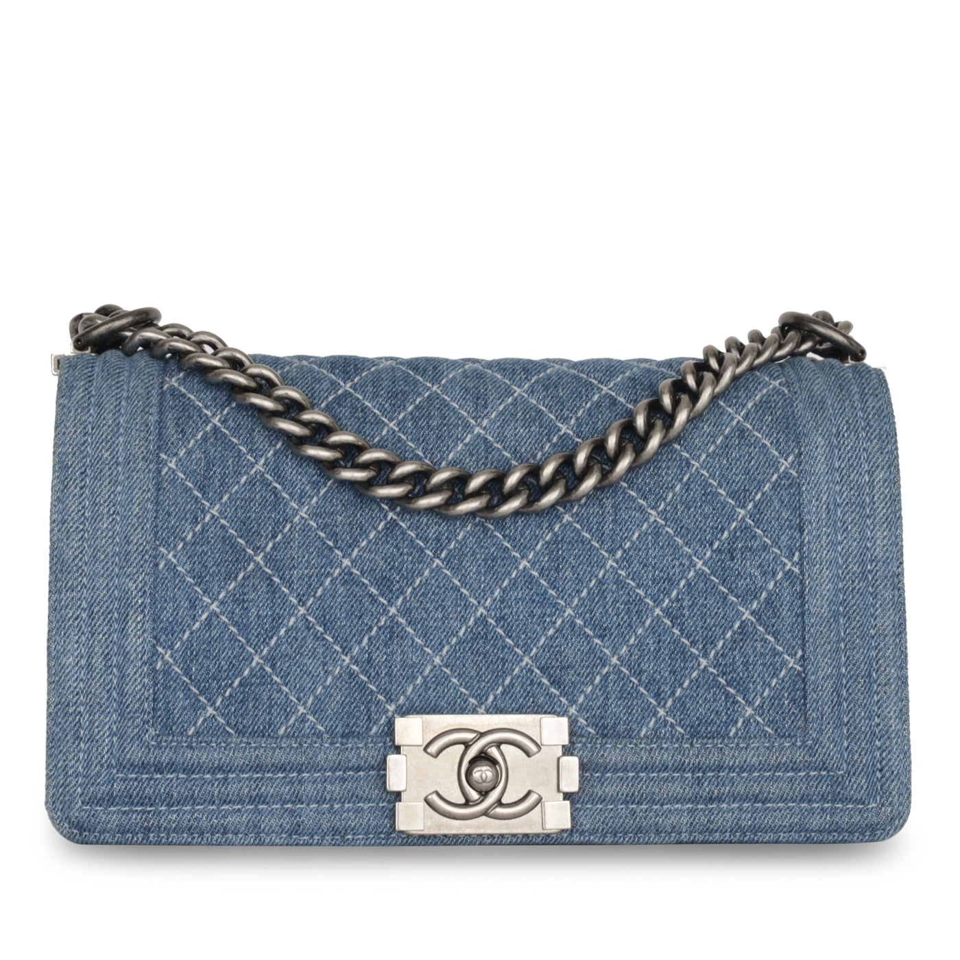 Chanel Old Medium Boy Bag Denim
