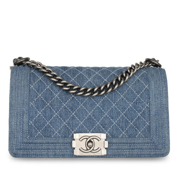 Chanel Old Medium Boy Bag Denim