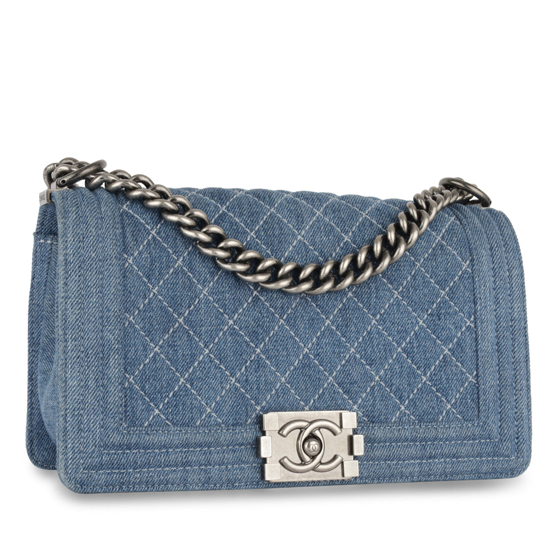 Chanel Old Medium Boy Bag Denim