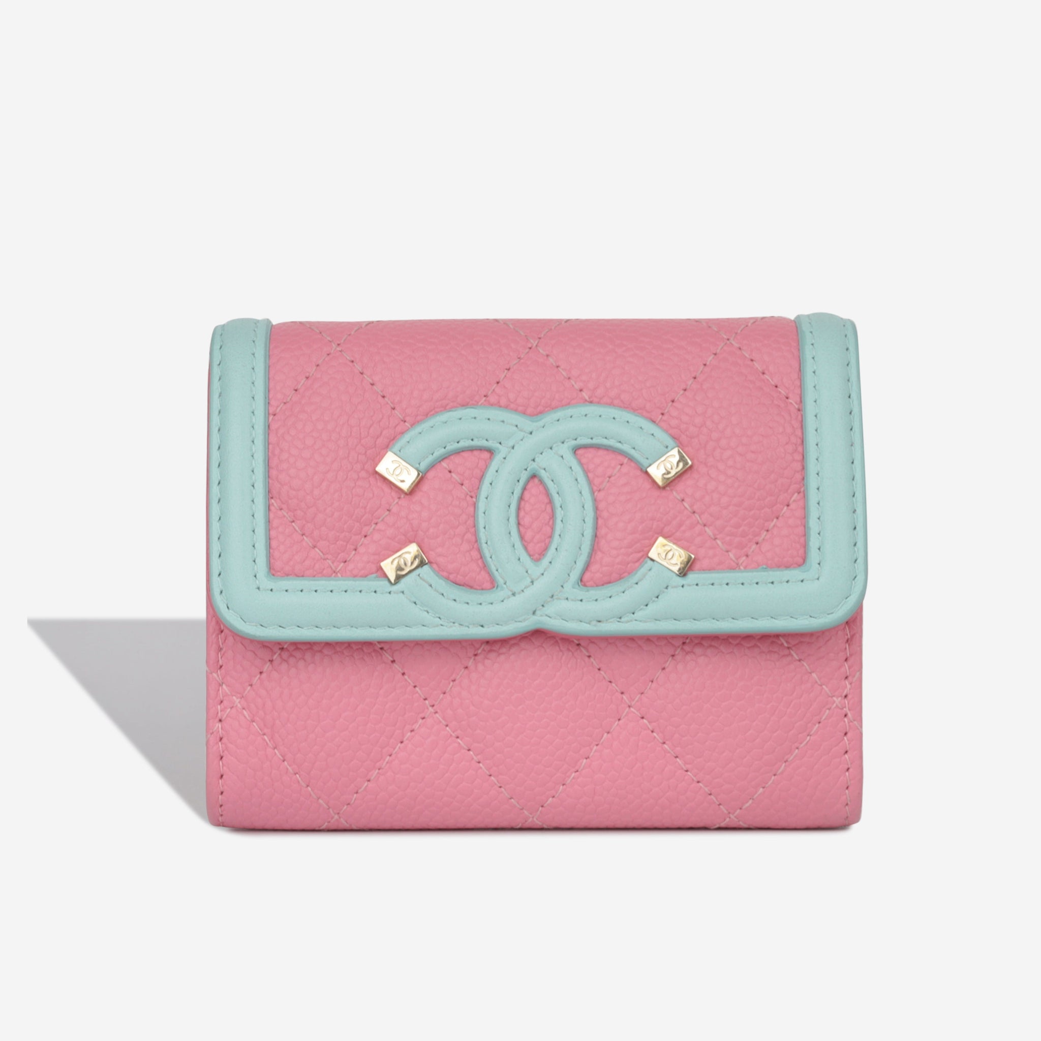 Chanel Filigree Flap Card Holder