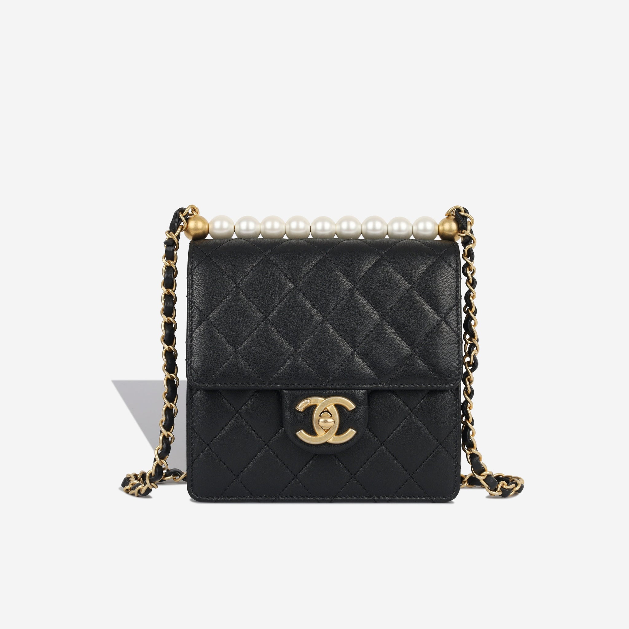 Chanel Vertical Pearl Flap Bag