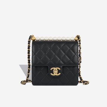 Chanel Vertical Pearl Flap Bag