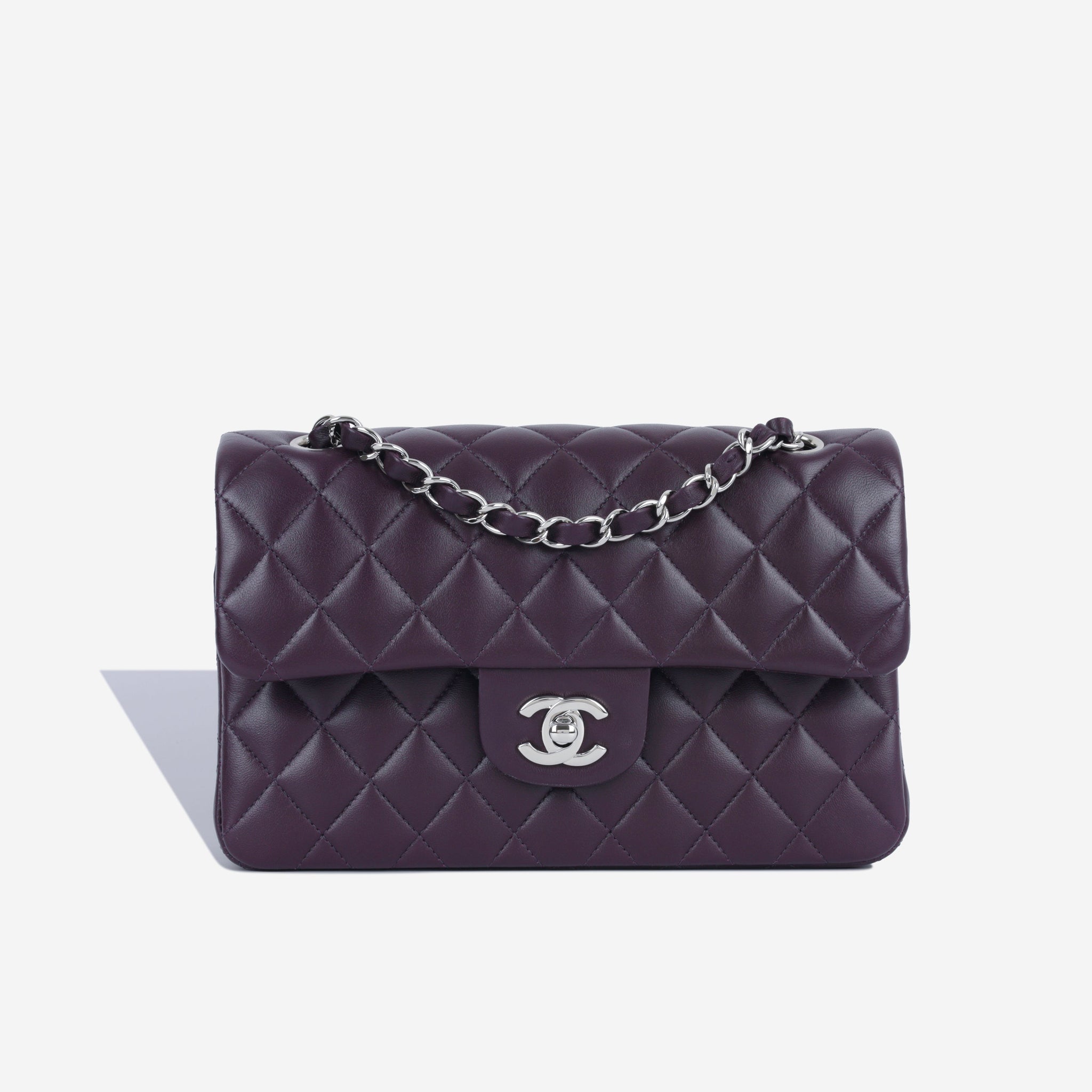 Chanel Small Classic Flap Bag Aubergine