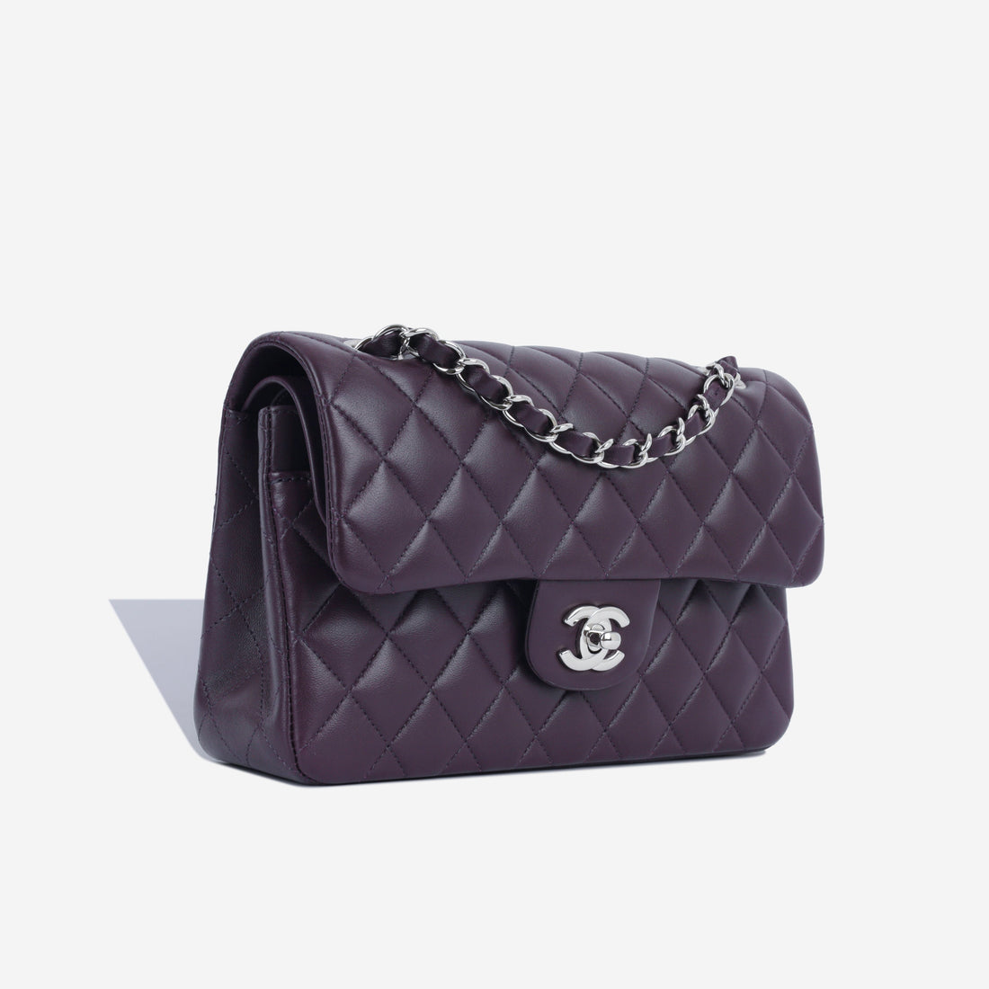Chanel Small Classic Flap Bag Aubergine