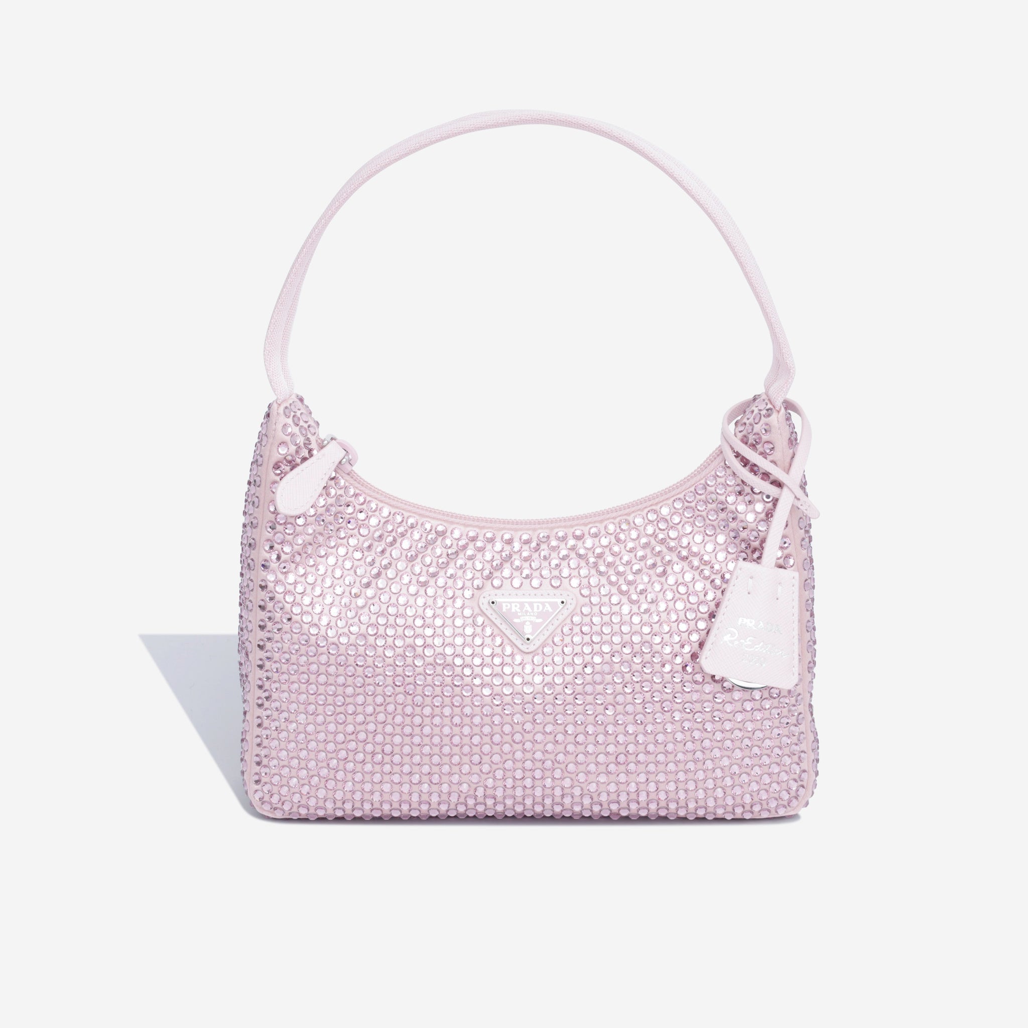 Prada Satin Mini Bag with Crystals