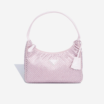 Prada Satin Mini Bag with Crystals