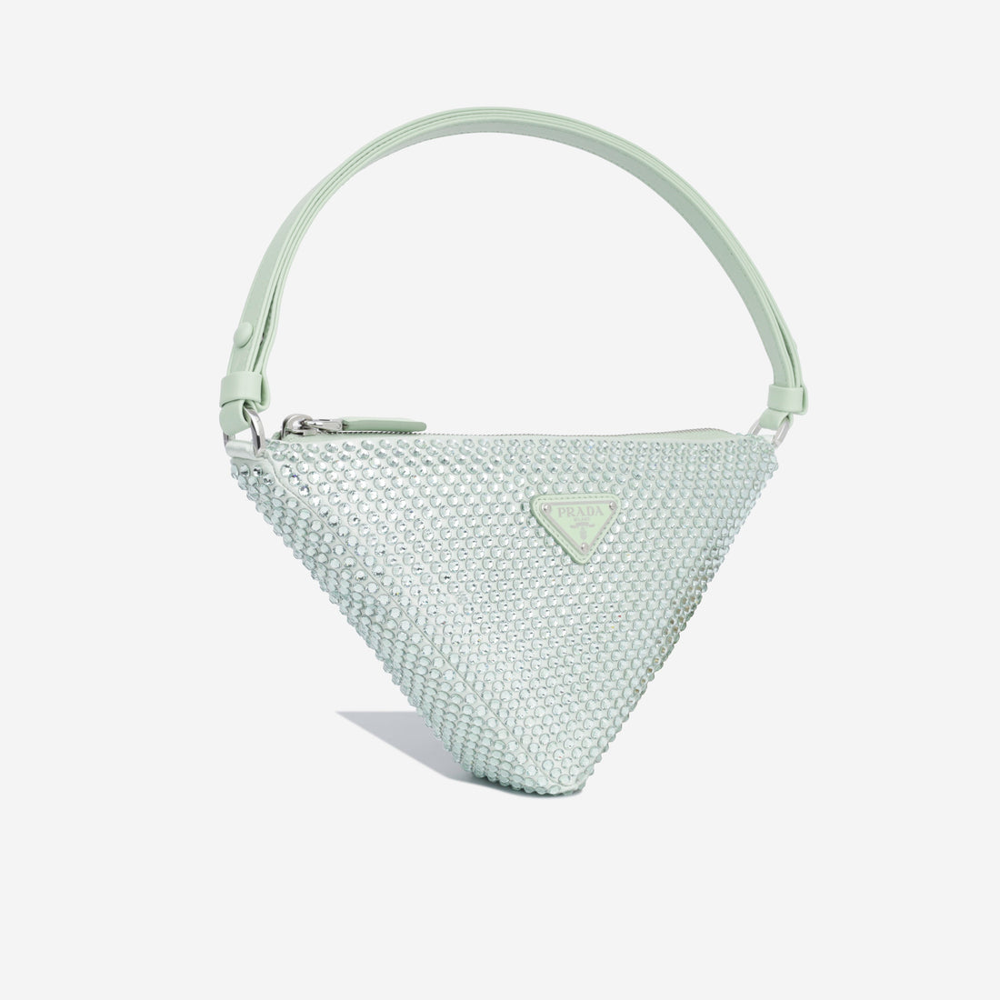 Prada Crystal Studded Satin Pouch