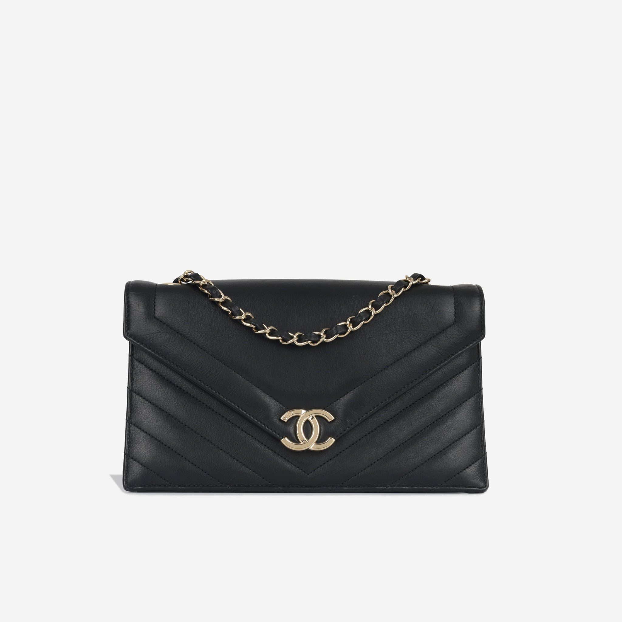 Chanel Chevron Envelope Flap Bag