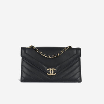 Chanel Chevron Envelope Flap Bag