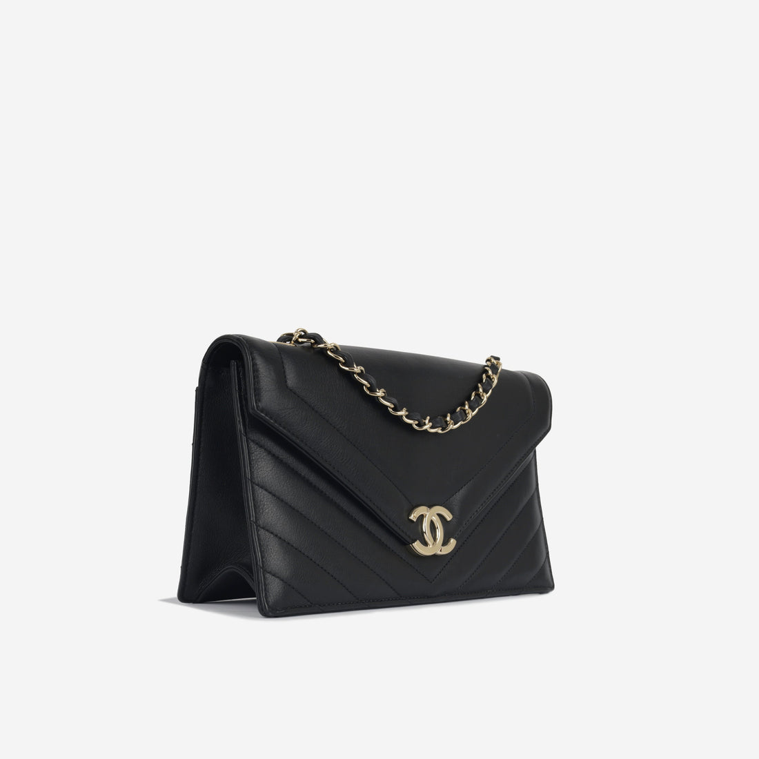Chanel Chevron Envelope Flap Bag