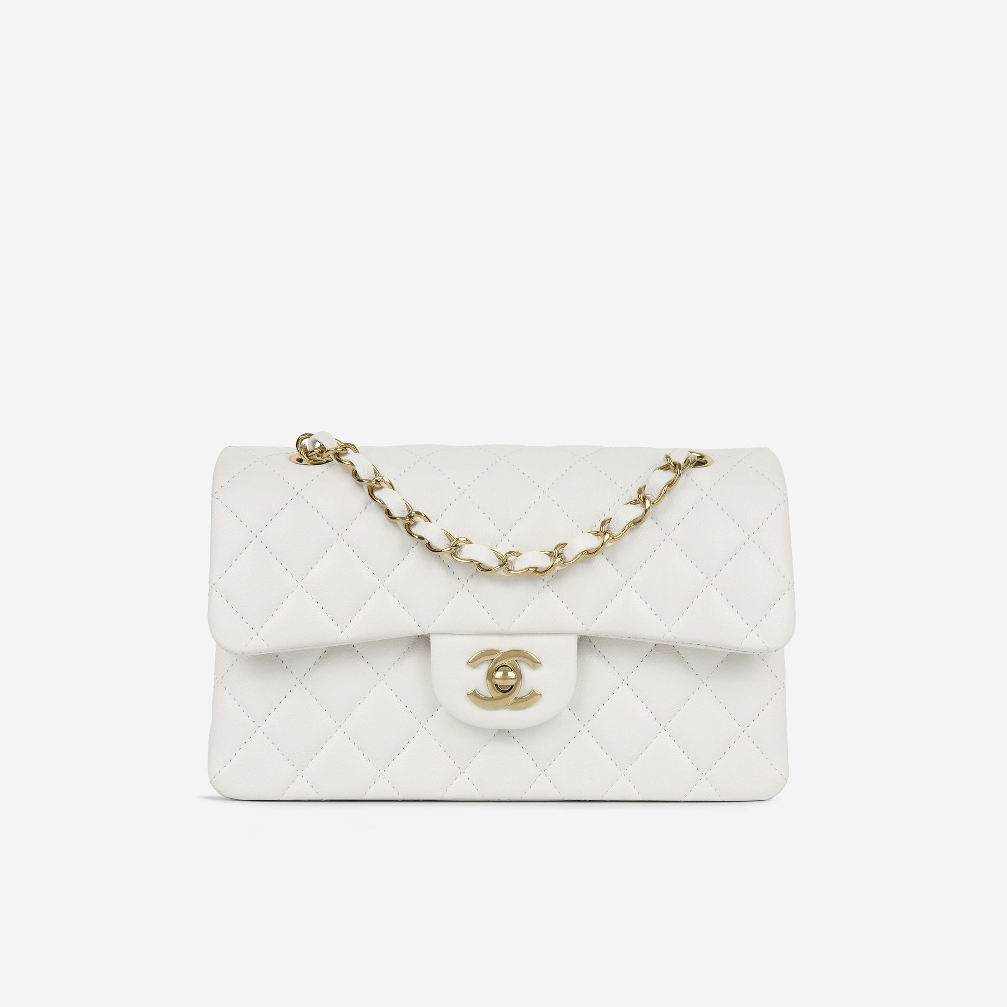 Chanel Small Classic Flap Bag White