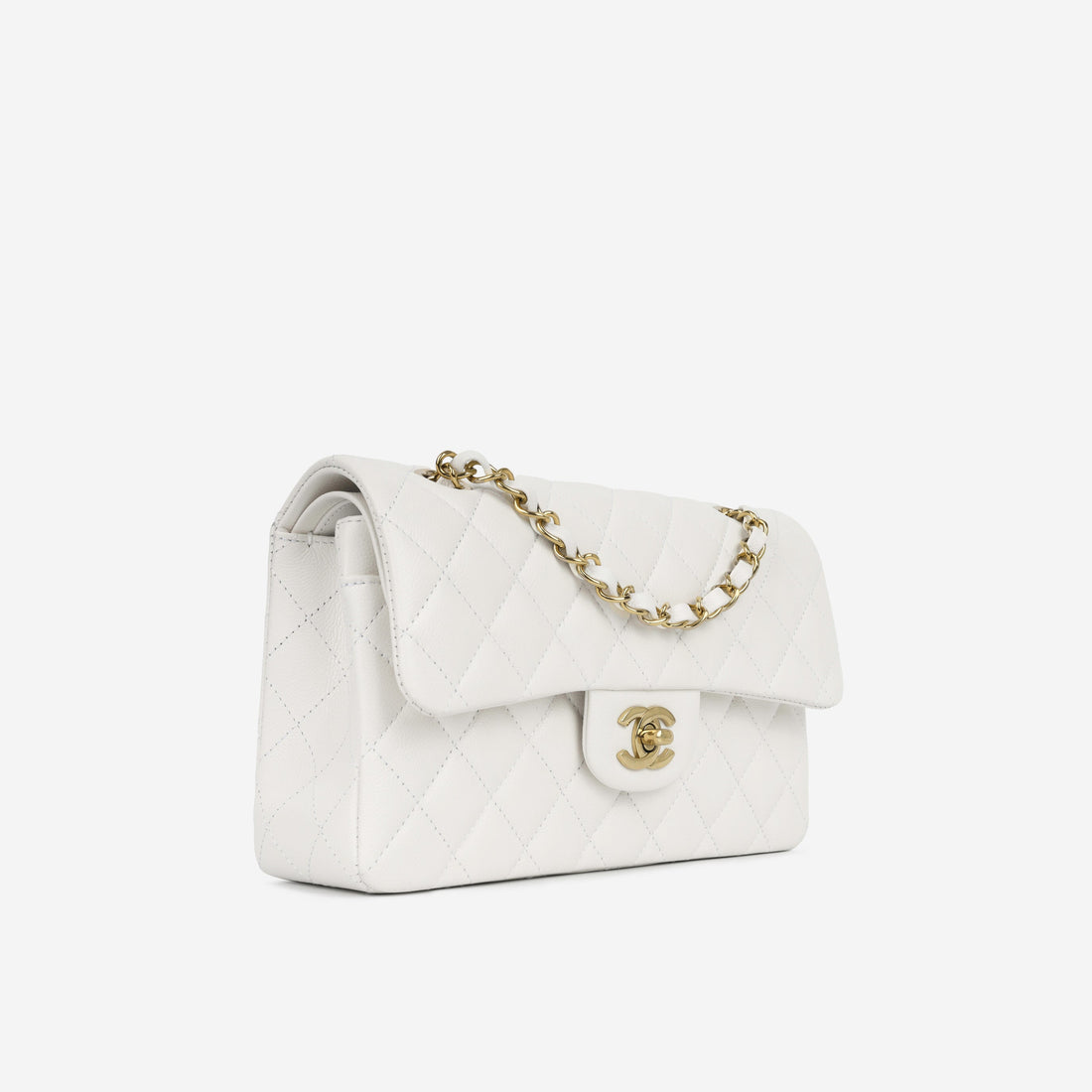 Chanel Small Classic Flap Bag White