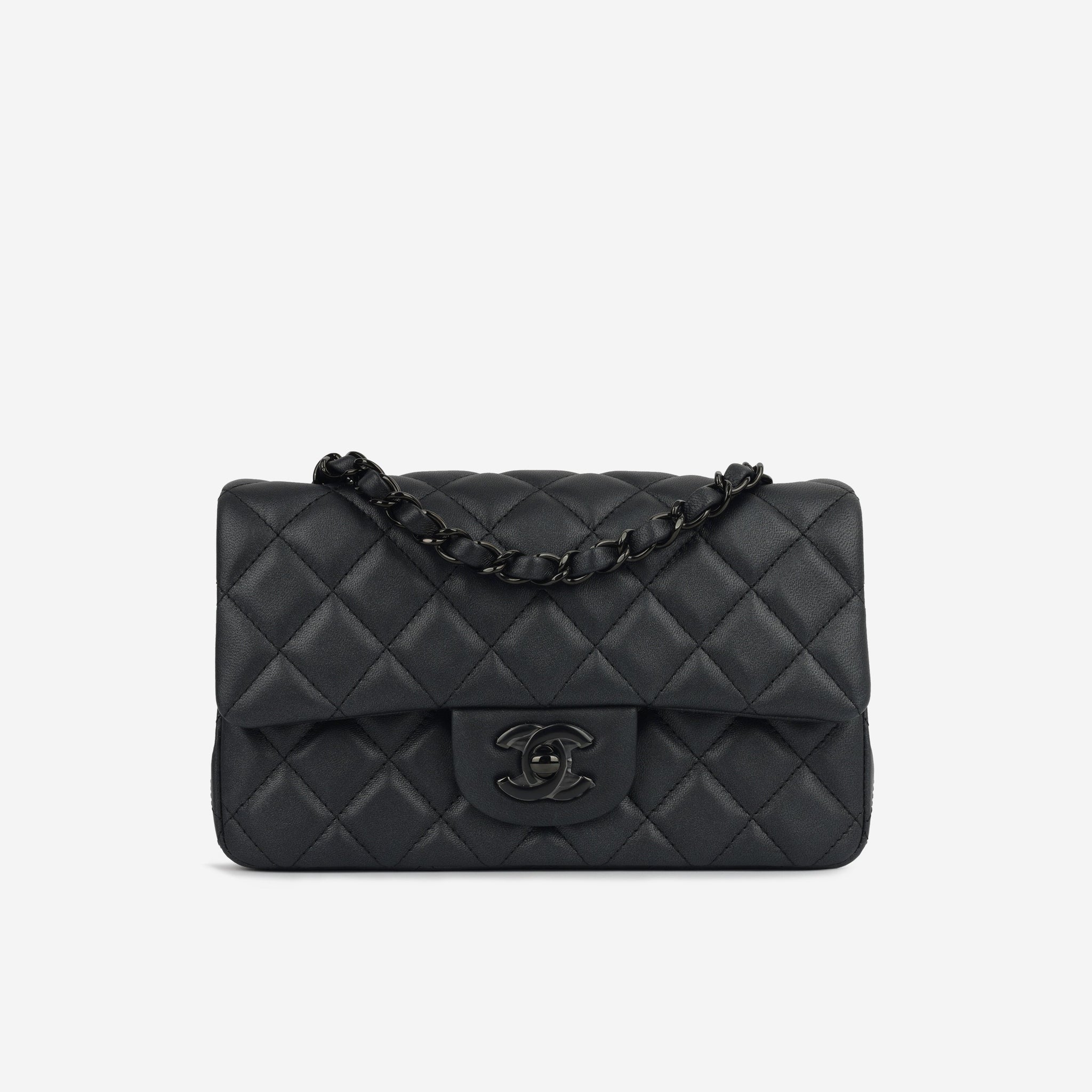 Chanel Mini Rectangular So Black