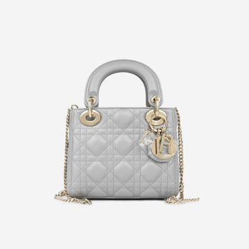 Christian Dior Mini Lady Dior Opaline