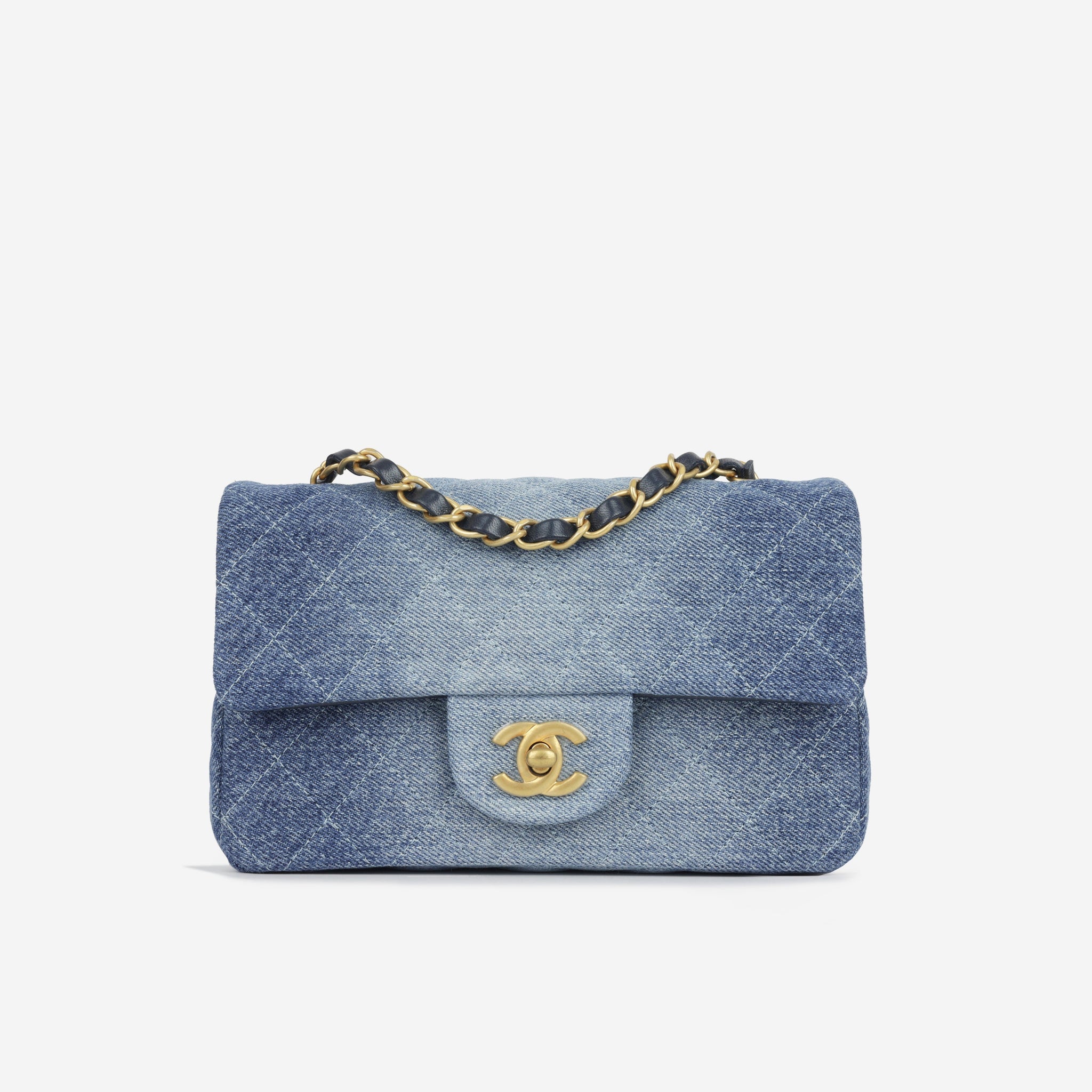 Chanel Mini Rectangular Blue Ombre Denim