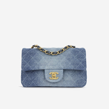 Chanel Mini Rectangular Blue Ombre Denim