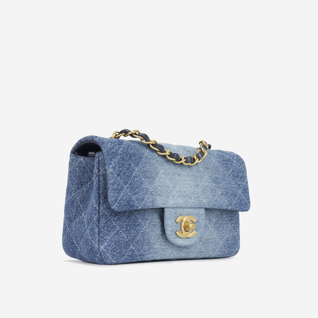 Chanel Mini Rectangular Blue Ombre Denim