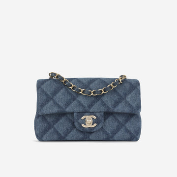 Chanel Mini Rectangular Dark Denim