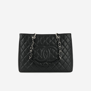 Chanel GST Black Caviar Silver Hardware (2014)