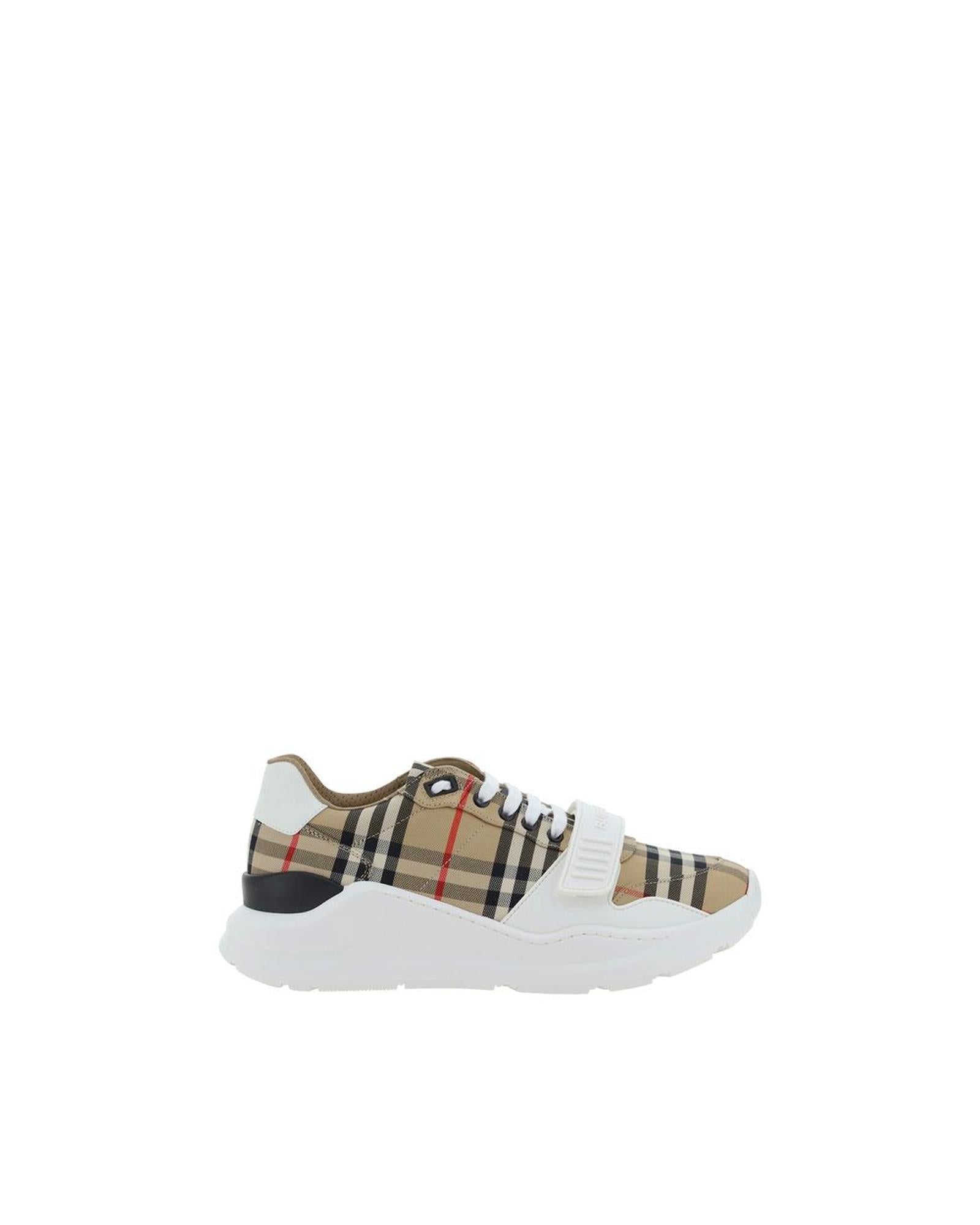 Burberry Arthur Check Detail Sneakers Men Beige
