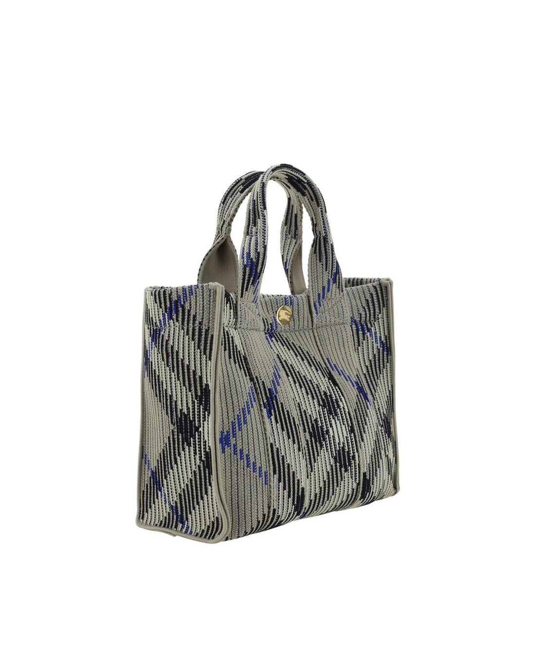 Burberry Knitted Lola Bag Small Size Women Gray Handbags