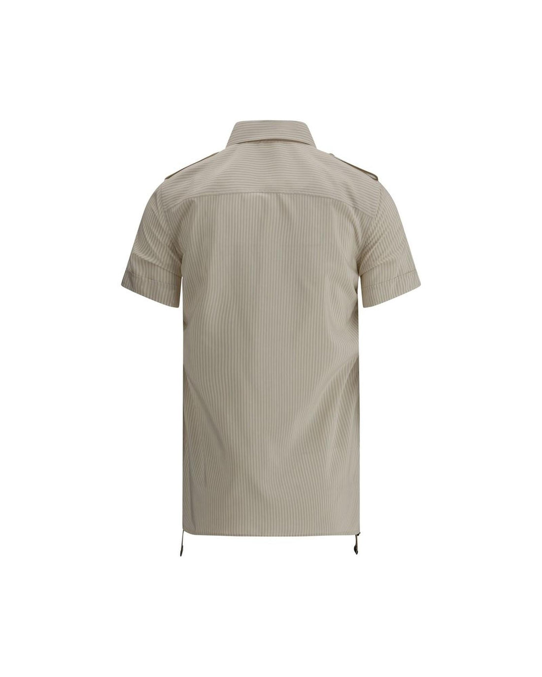 Burberry Striped Short Sleeve Shirt Women Beige