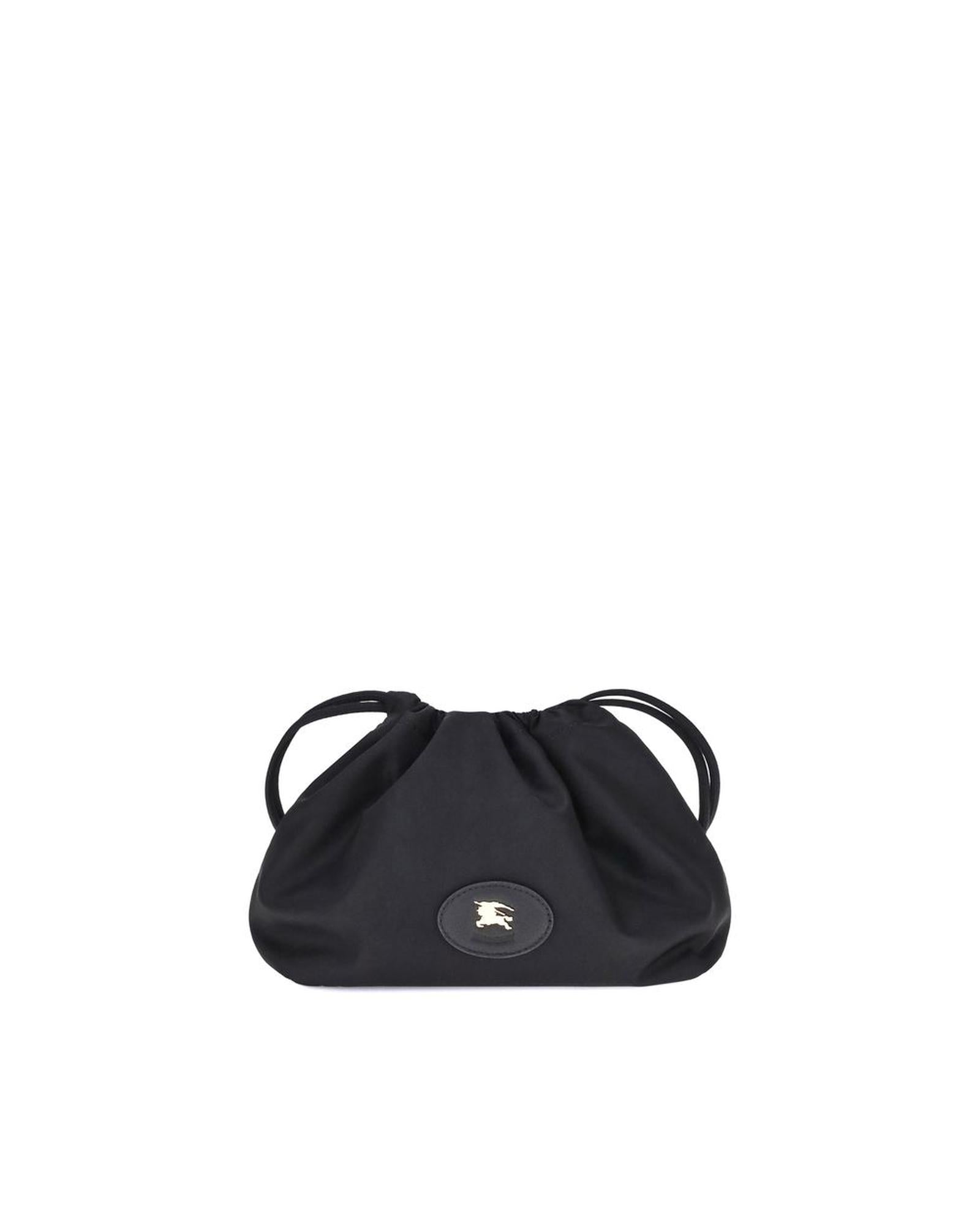 Burberry Drawstring Bucket Bag Women Black Clutch Bags