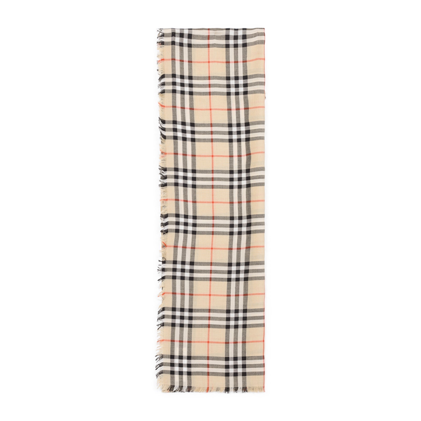 BURBERRY Luxurious Cashmere & Silk Scarf