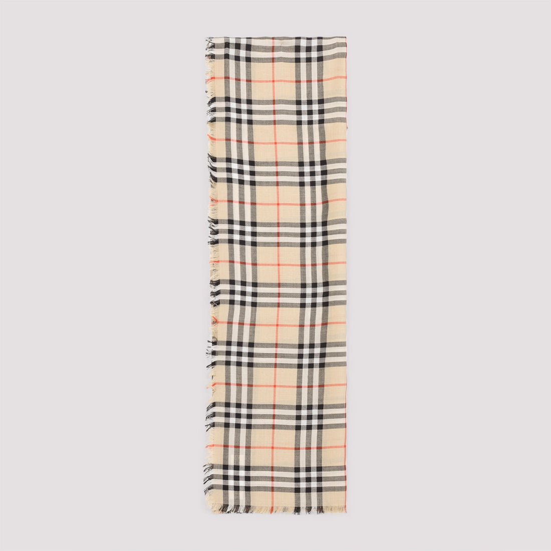 BURBERRY Luxurious Cashmere & Silk Scarf
