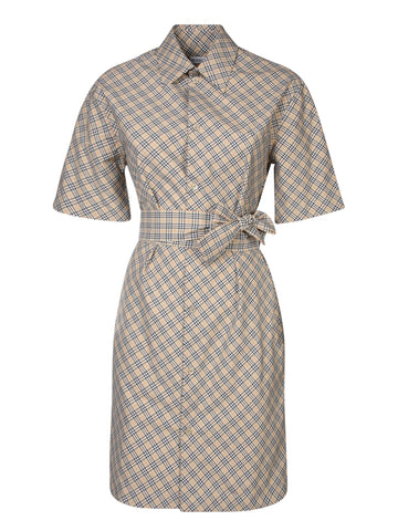 BURBERRY Charming Mini Check Dress for Women