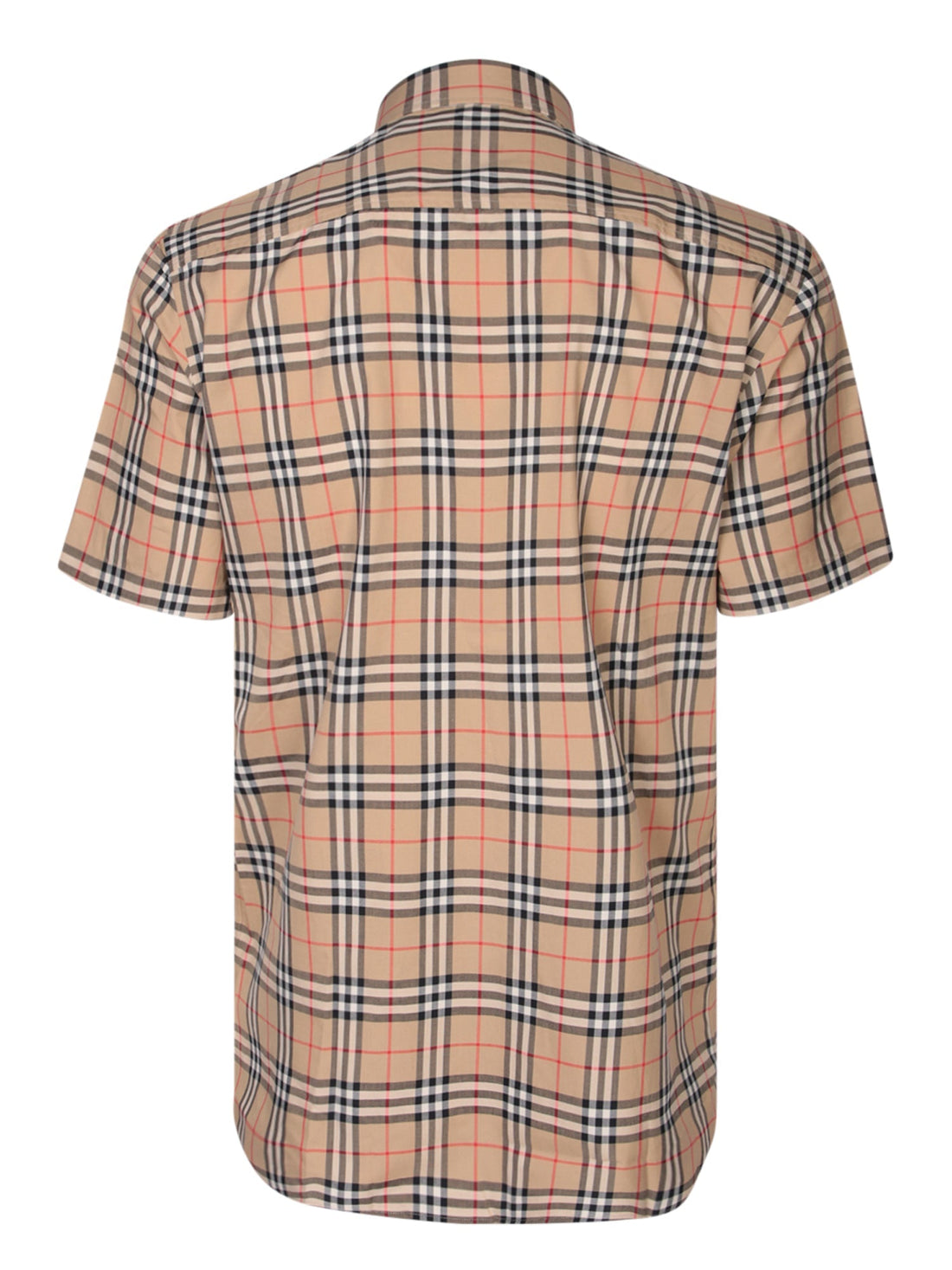 BURBERRY Men's Short Sleeve Iconic Check Mini Shirt