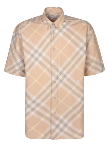 BURBERRY Short Sleeve Button-Up Shirt for Men