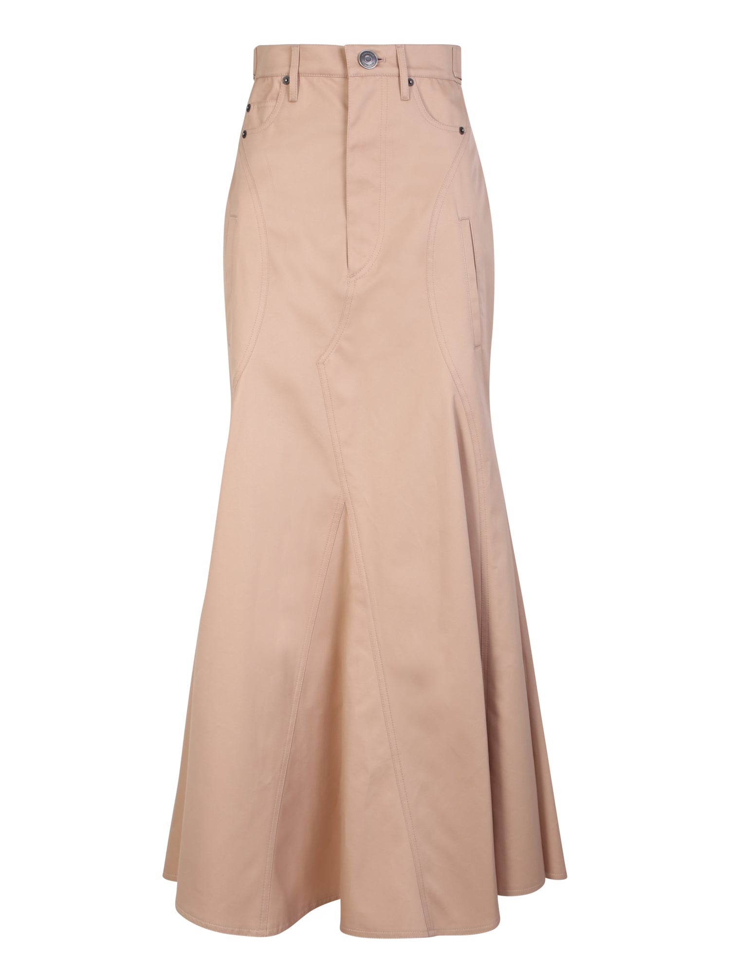 BURBERRY High-Waisted Long Skirt