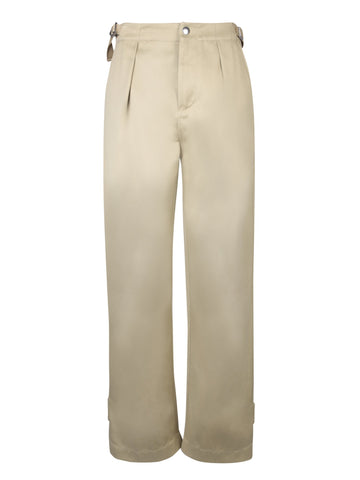 BURBERRY Adjustable Waist Mid-Rise Trousers for Women