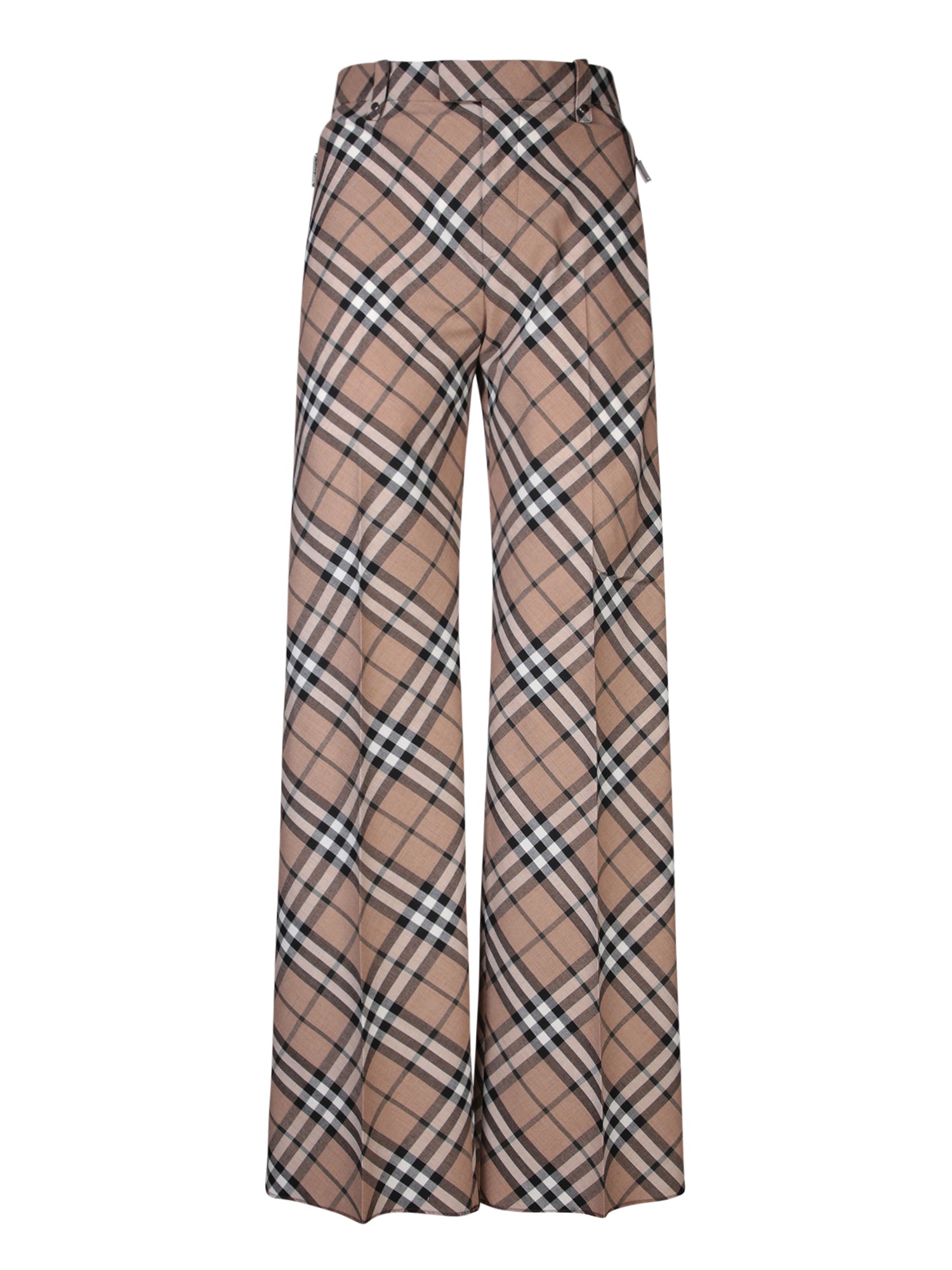 BURBERRY Iconic Wide-Leg Trousers