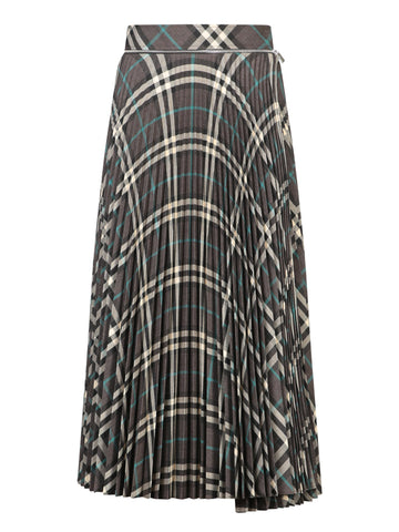 BURBERRY Pleated Midi Skirt for Women