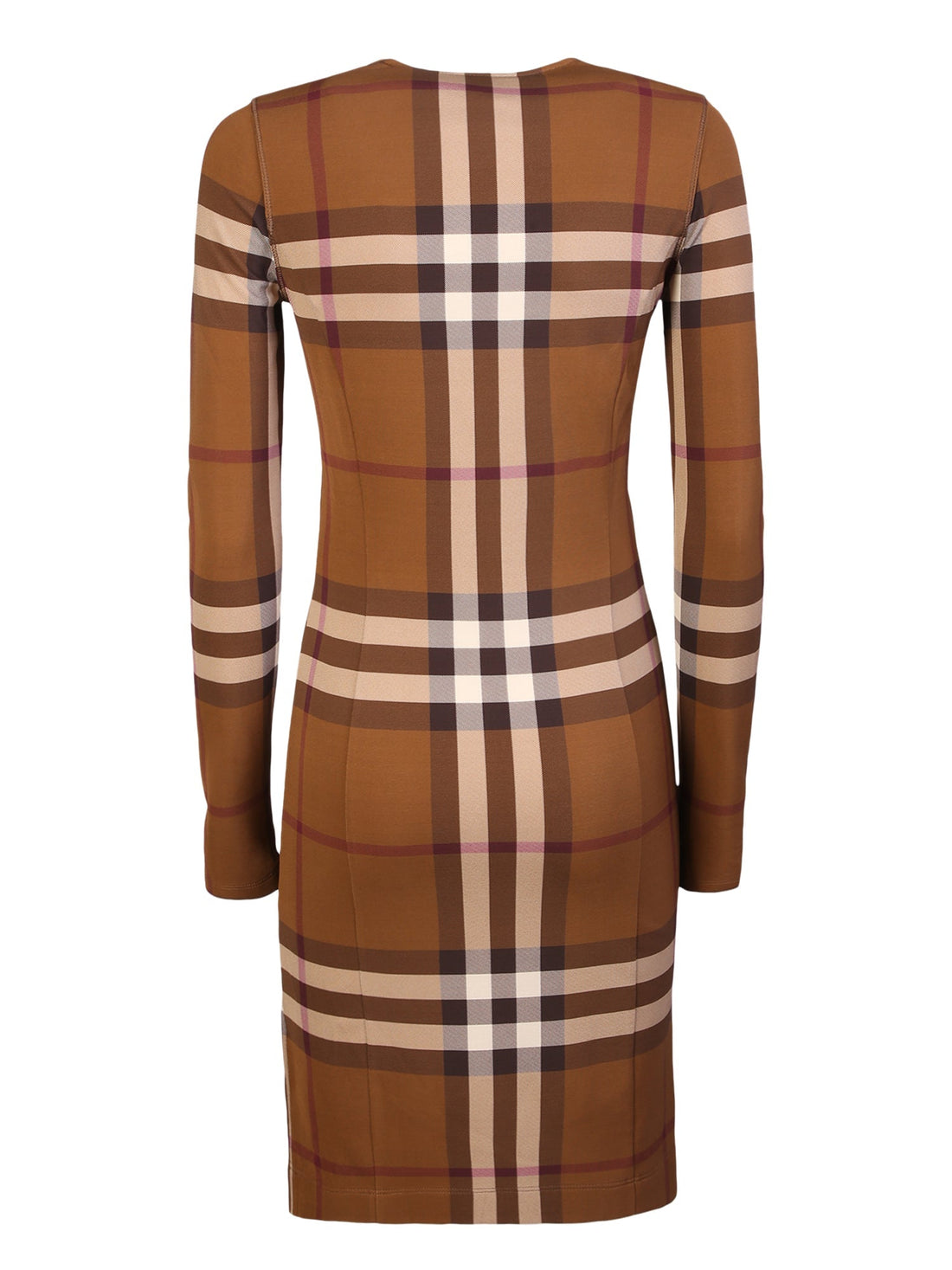BURBERRY Elegant Midi Dress with Iconic Check Print