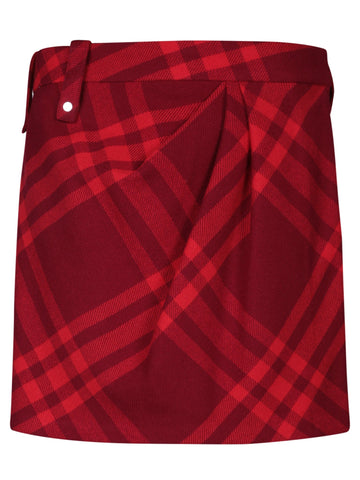 BURBERRY Mid-Rise Women's Wool Skirt