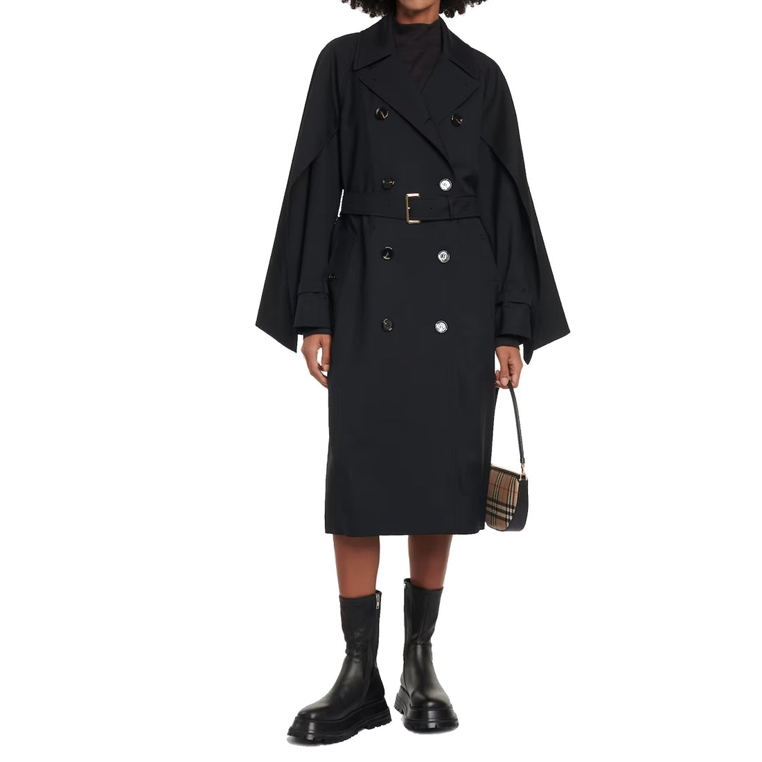 BURBERRY Wool Blend Trench Jacket